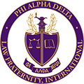 Logo Recognizing Diana Cupps Law, LLC's affiliation with Phi Alpha Delta Law Fraternity
